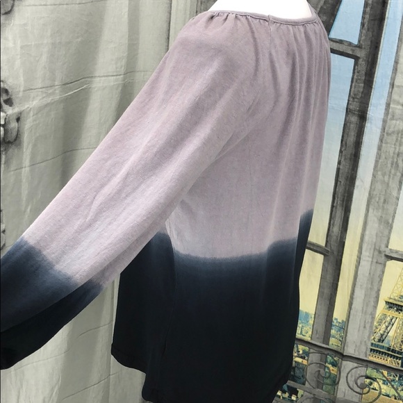 Royal Robbins Grey-Navy Ombré 3/4 Sleeve T Size L - Picture 4 of 8